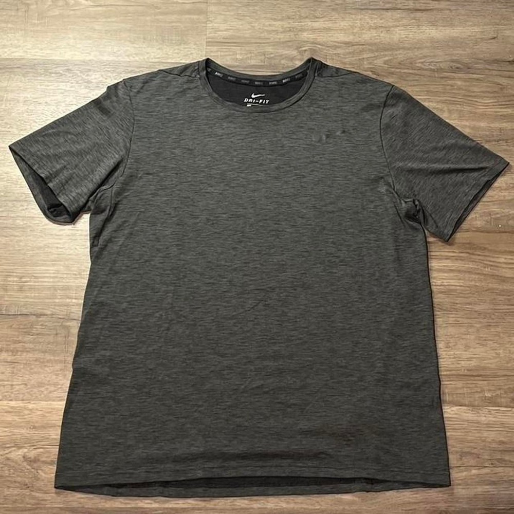 Nike Running Grey Dri-Fit Retro Sportswear Shirt size large